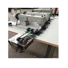 QS-842JF wig periwig hairpiece double needle lockstitch three machine head weft machine wig sewing machine